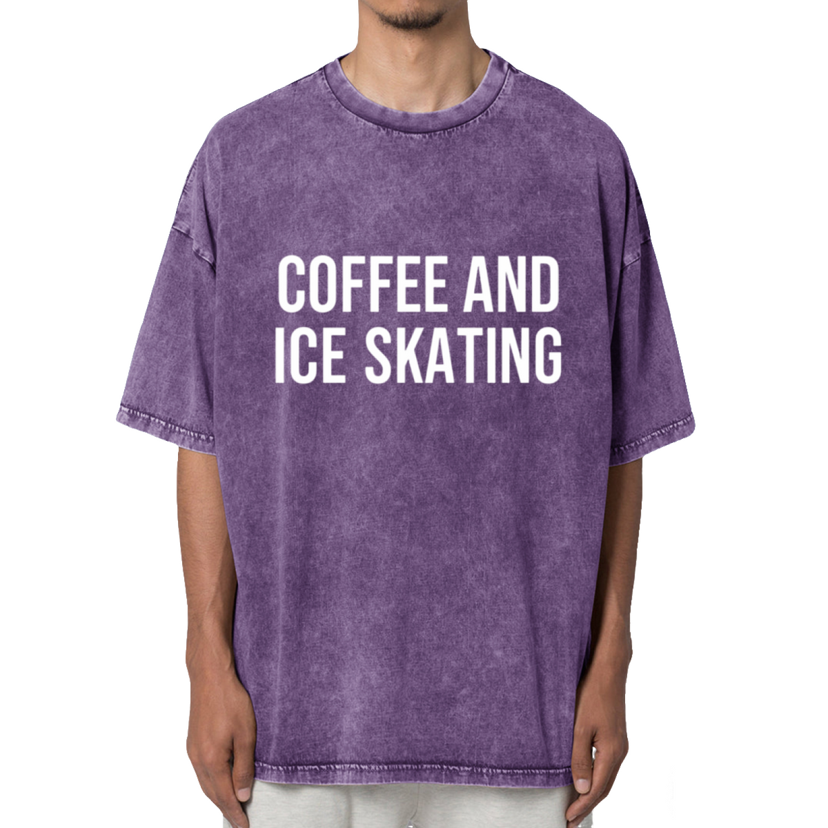 Skating Shirt Figure Skating Shirt Washed Graphic T-Shirt