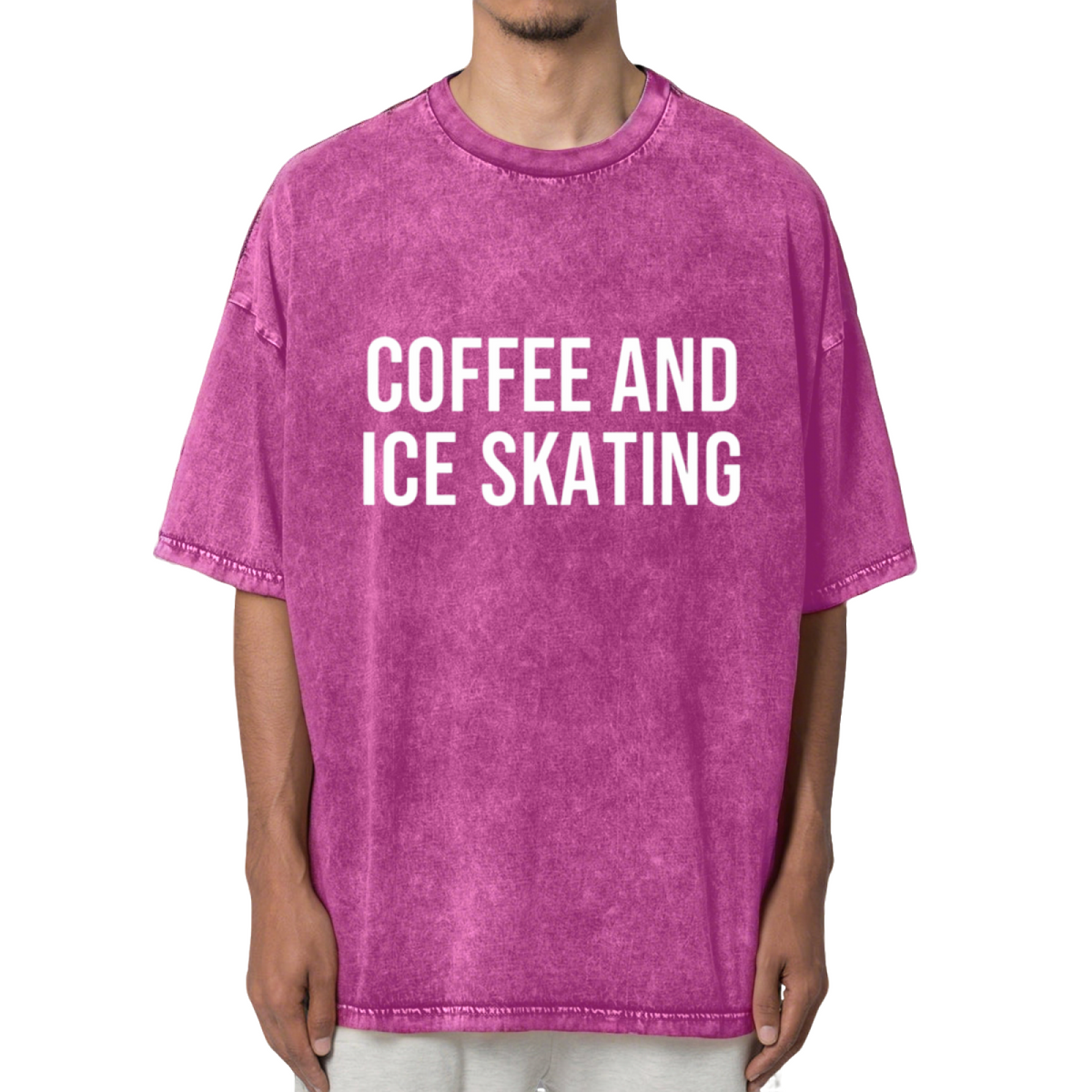 Skating Shirt Figure Skating Shirt Washed Graphic T-Shirt