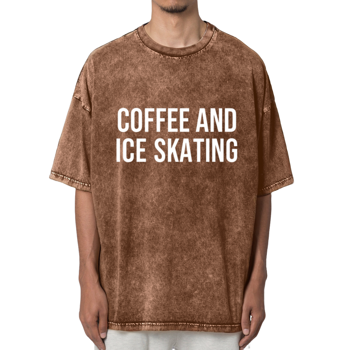 Skating Shirt Figure Skating Shirt Washed Graphic T-Shirt
