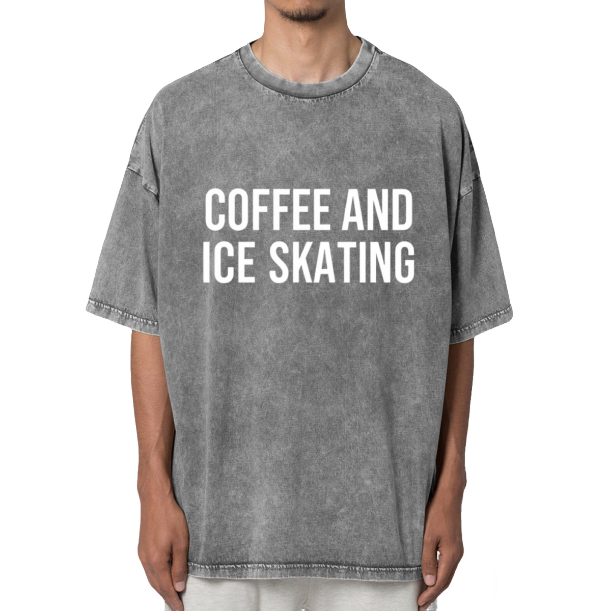 Skating Shirt Figure Skating Shirt Washed Graphic T-Shirt