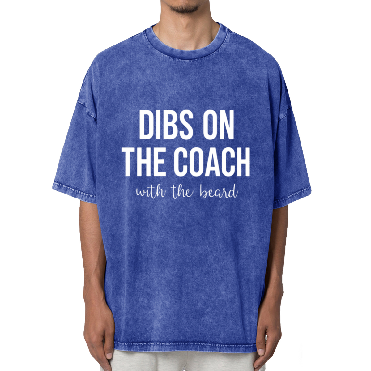 Dibs On The Coach Coaches Wife Washed Graphic T-Shirt
