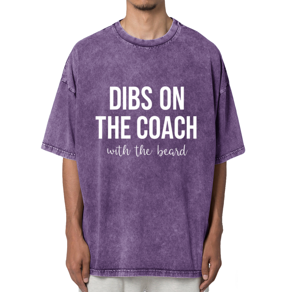 Dibs On The Coach Coaches Wife Washed Graphic T-Shirt