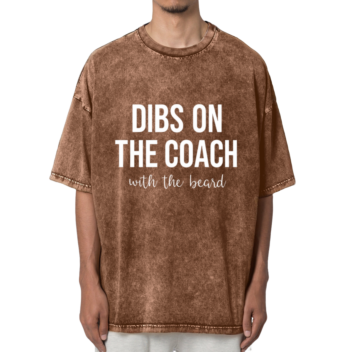 Dibs On The Coach Coaches Wife Washed Graphic T-Shirt