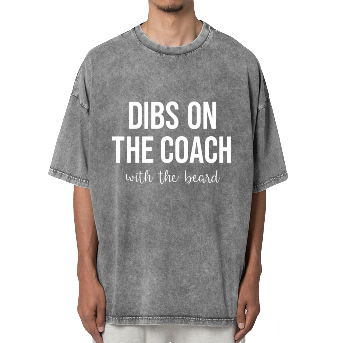 Dibs On The Coach Coaches Wife Washed Graphic T-Shirt