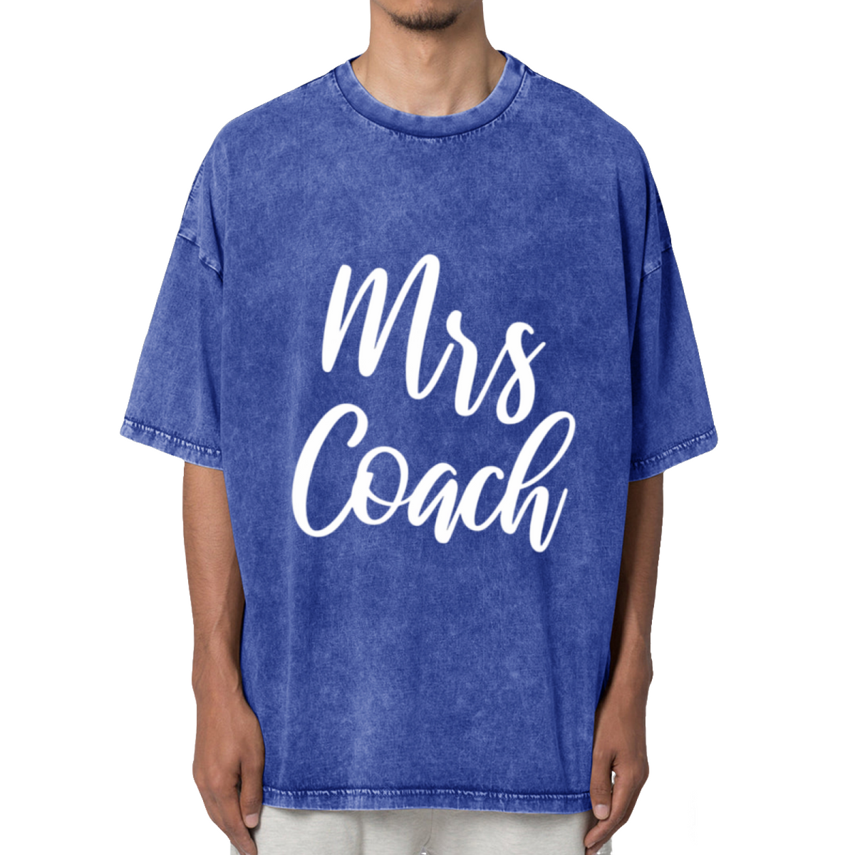 Coach's Wife Baseball Soccer Football Washed Graphic T-Shirt