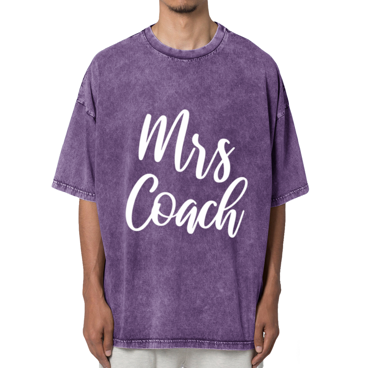 Coach's Wife Baseball Soccer Football Washed Graphic T-Shirt