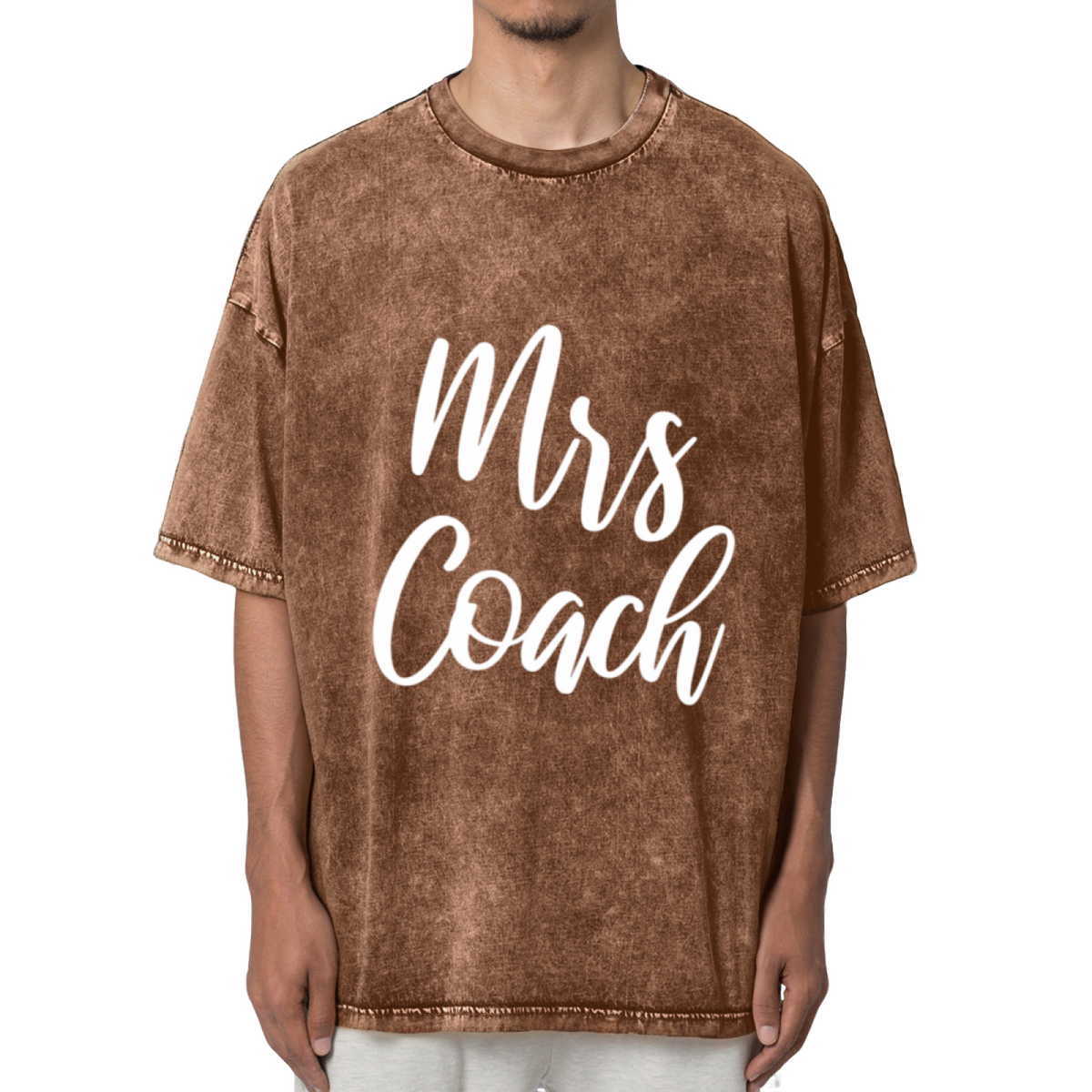 Coach's Wife Baseball Soccer Football Washed Graphic T-Shirt