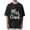 Unisex washed graphic T-shirt with Coach's Wife Baseball Soccer Football Basketball Mrs Coach Shirt Wife Shirt Coach Wife Mom Shirt Coaches Wife OK themed design, product imag