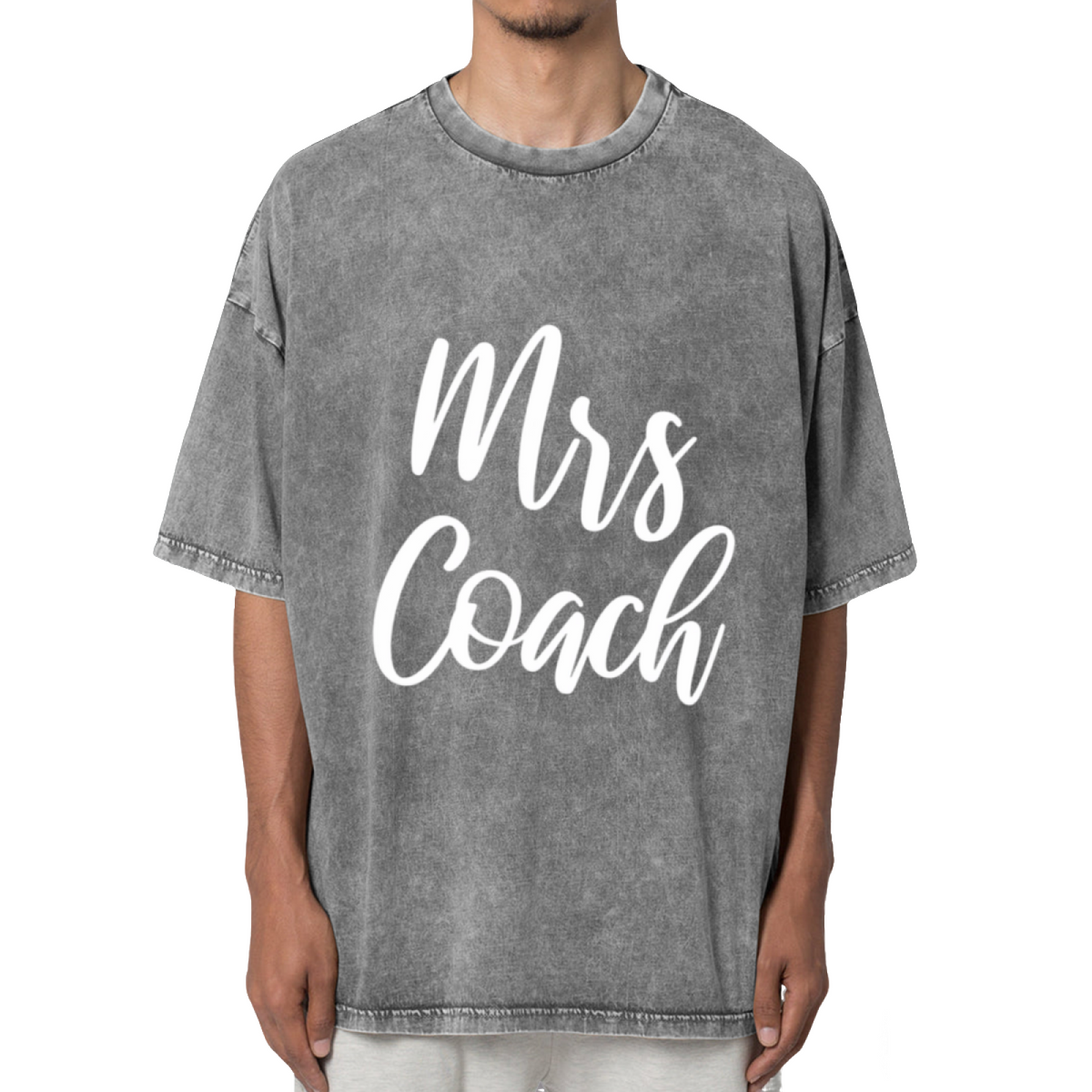 Coach's Wife Baseball Soccer Football Washed Graphic T-Shirt