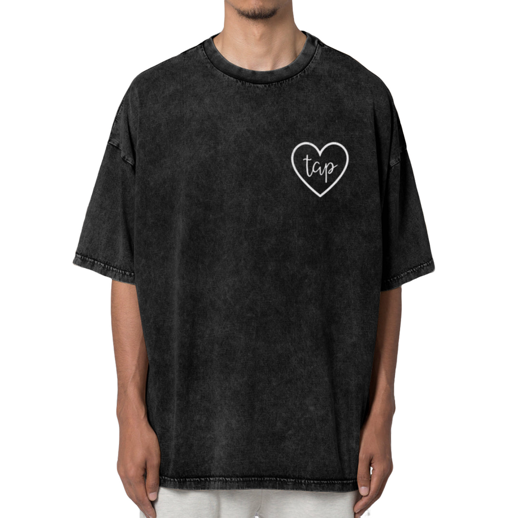 Unisex washed graphic T-shirt with Tap Dance themed design, product image