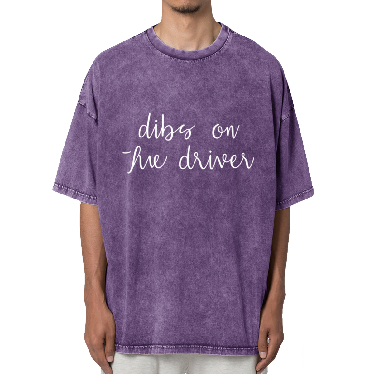 Dibs On The Driver Washed Graphic T-Shirt