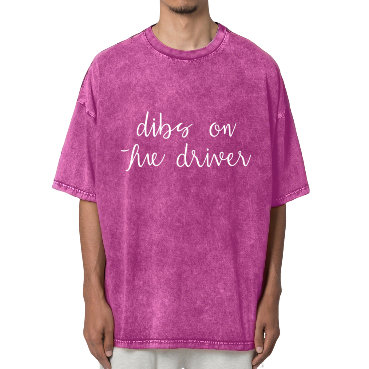 Dibs On The Driver Washed Graphic T-Shirt