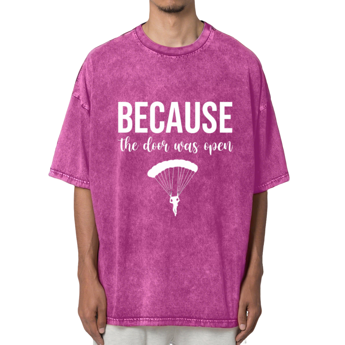Because The Door Was Open Washed Graphic T-Shirt