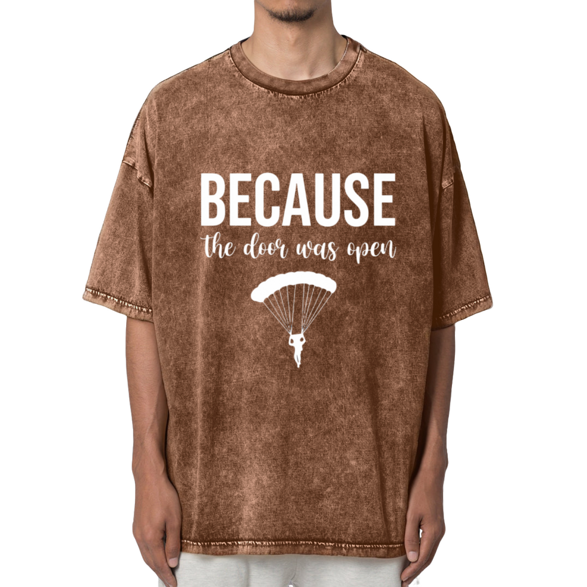 Because The Door Was Open Washed Graphic T-Shirt