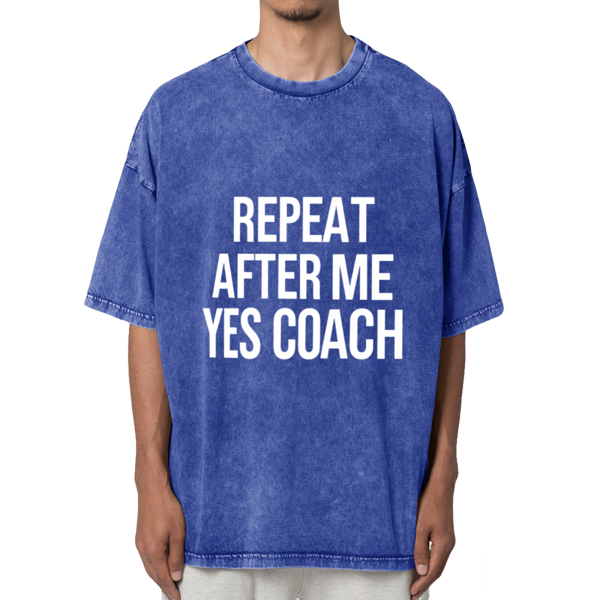 Repeat After Me Yes Coach! Unisex Shirt Washed Graphic T-Shirt