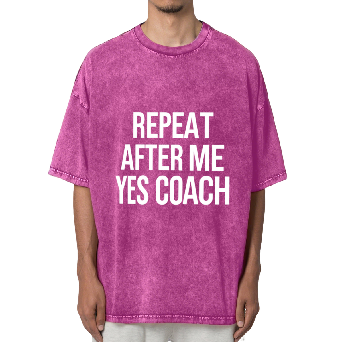 Repeat After Me Yes Coach! Unisex Shirt Washed Graphic T-Shirt