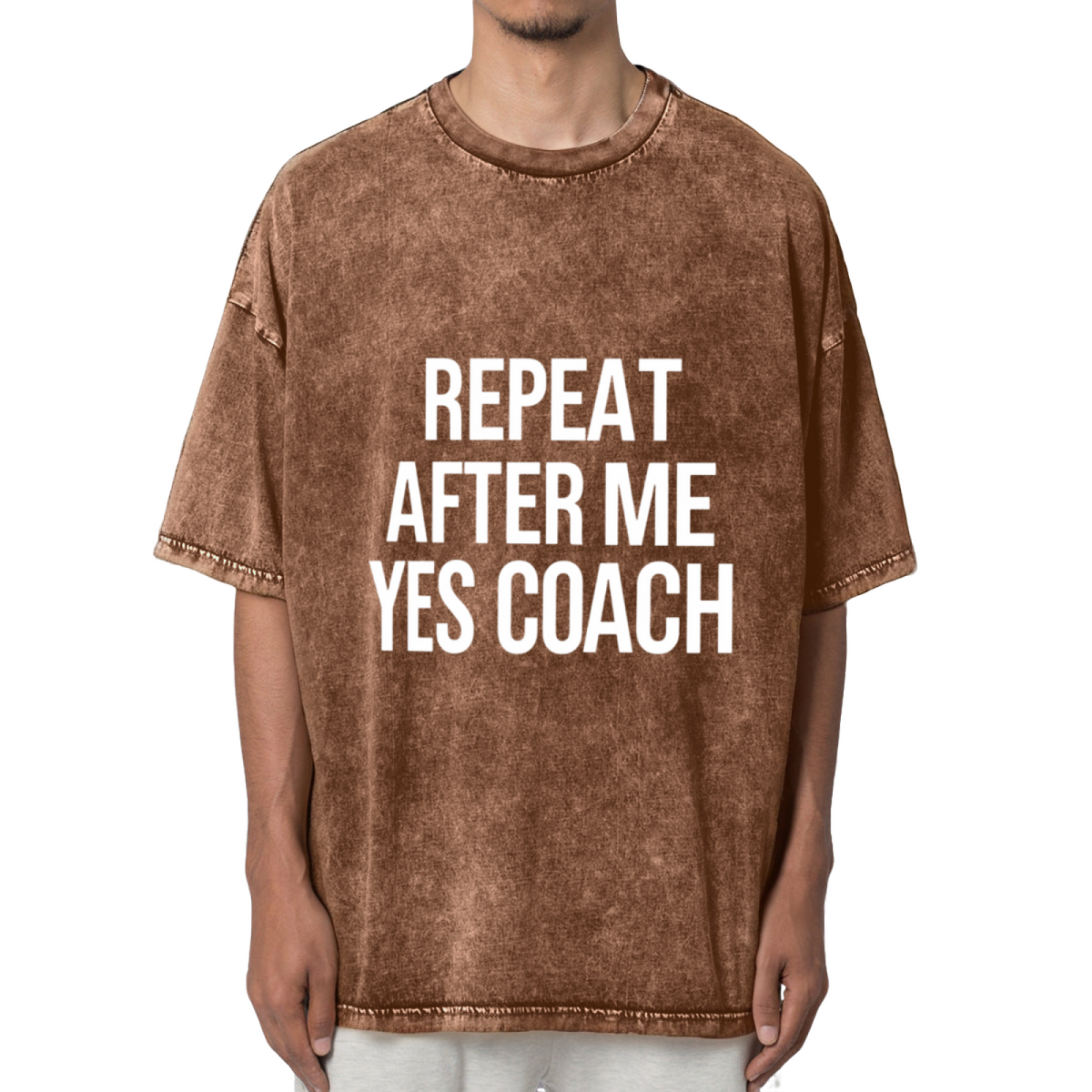 Repeat After Me Yes Coach! Unisex Shirt Washed Graphic T-Shirt