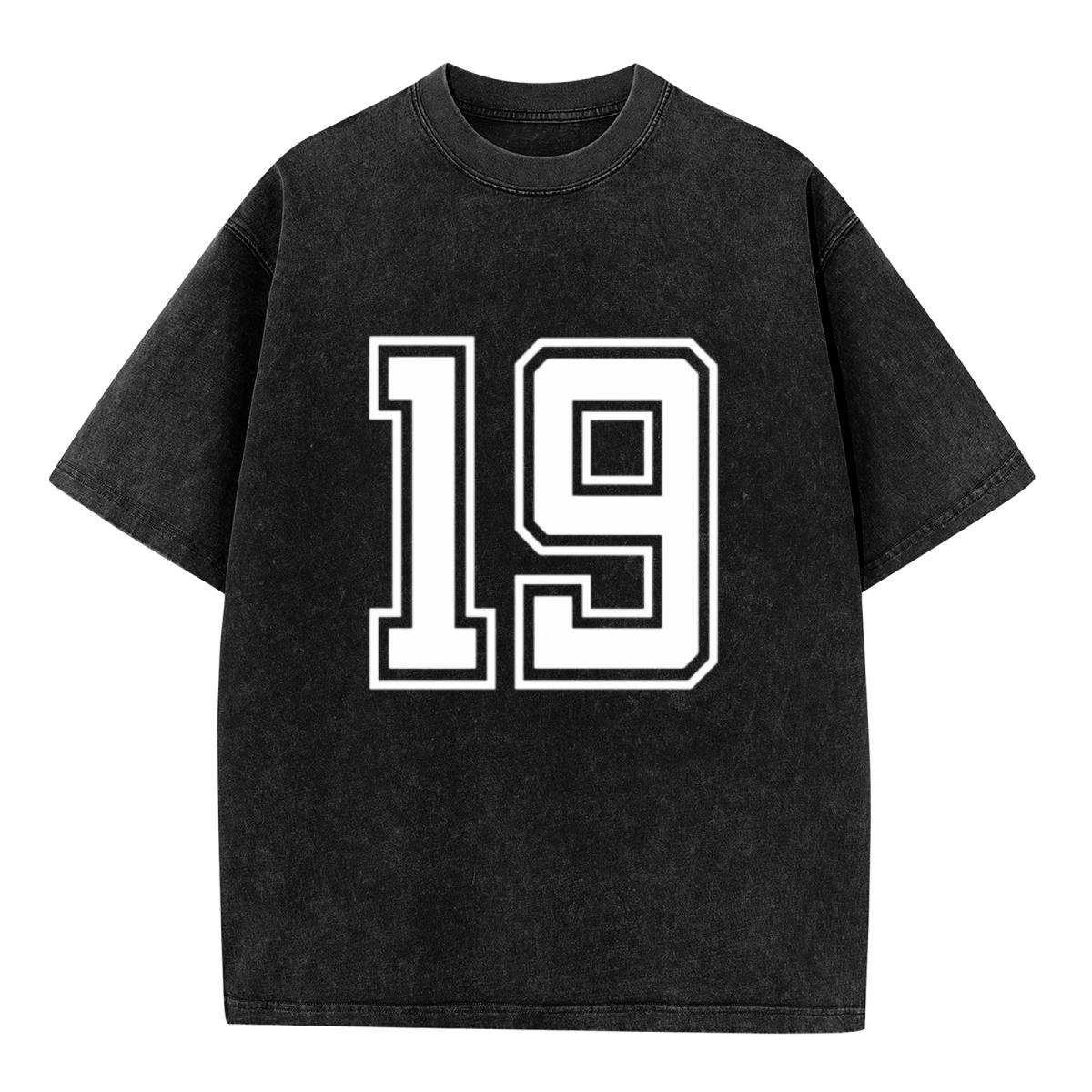 Unisex washed graphic T-shirt with Football themed design, product image