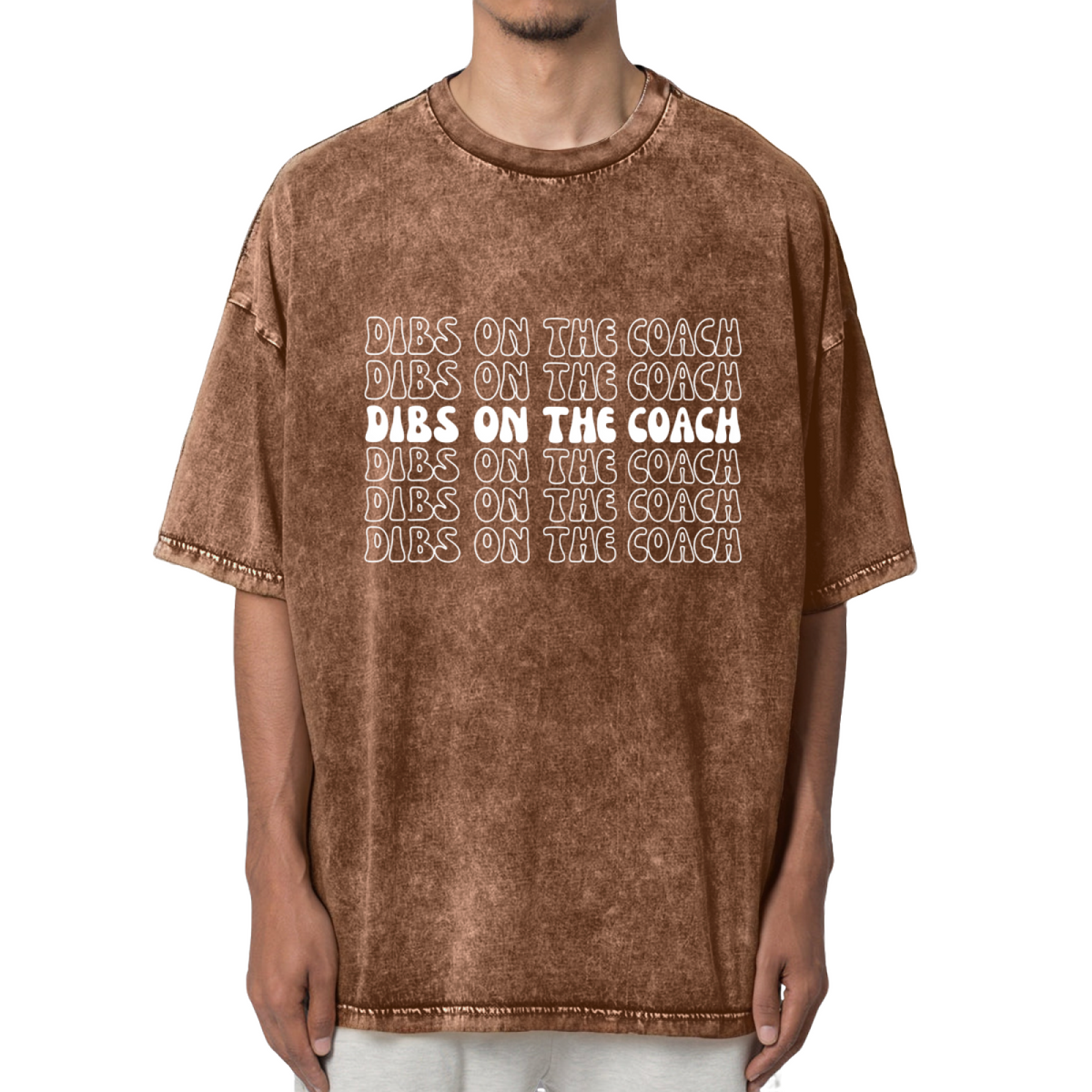 Dibs On The Coach Washed Graphic T-Shirt