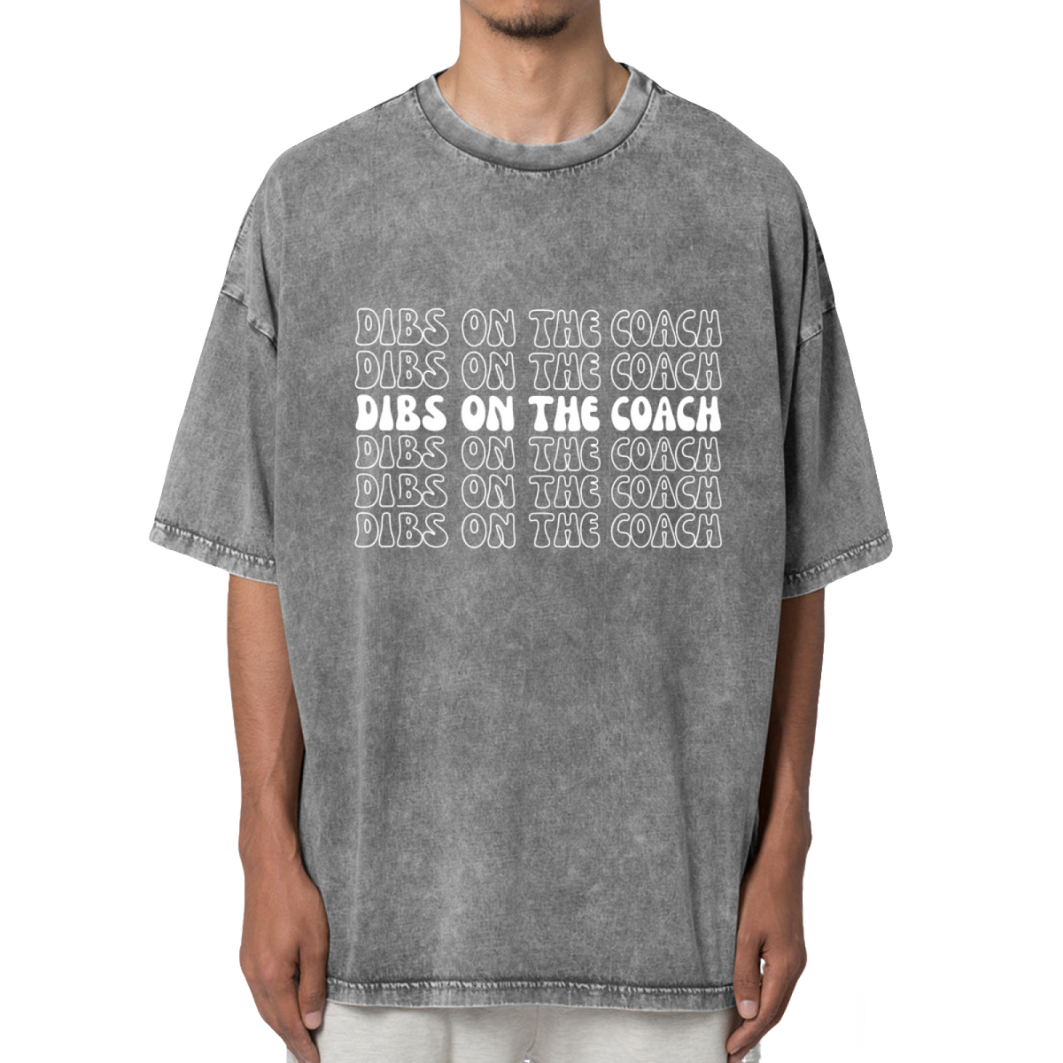 Dibs On The Coach Washed Graphic T-Shirt