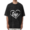 Unisex washed graphic T-shirt with Tap Dance themed design, product image