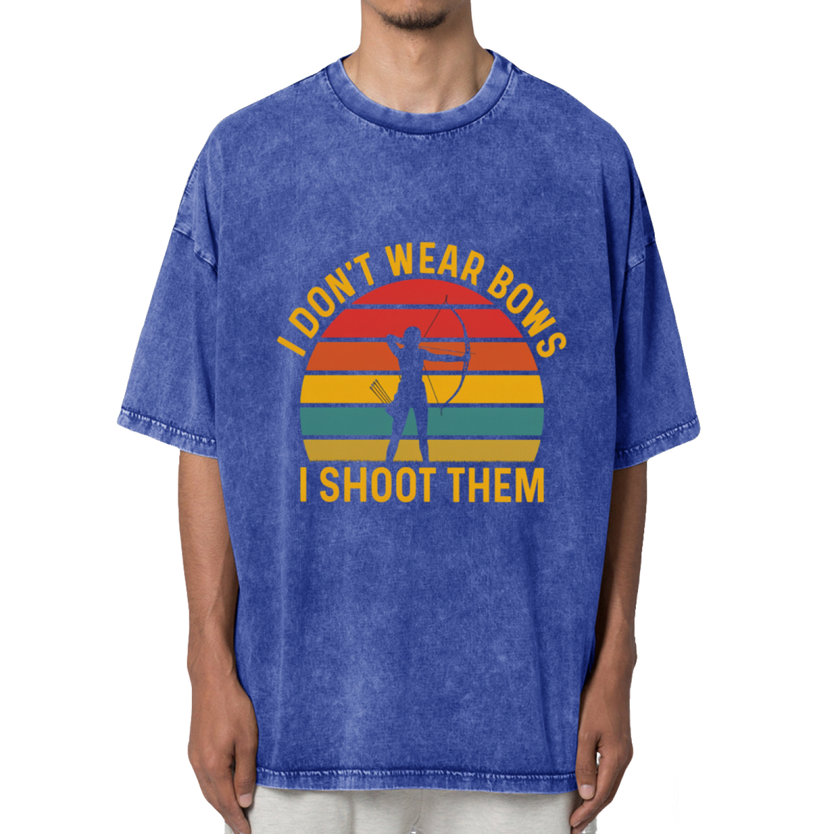 I Don't Wear Bows I Shoot Them Archery Washed Tee