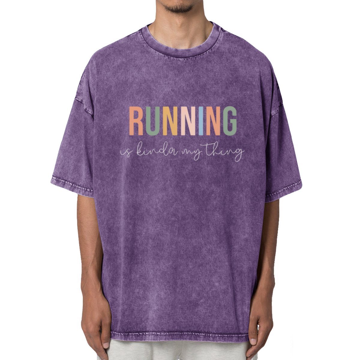 Running Is Kinda My Thing Washed Graphic T-Shirt