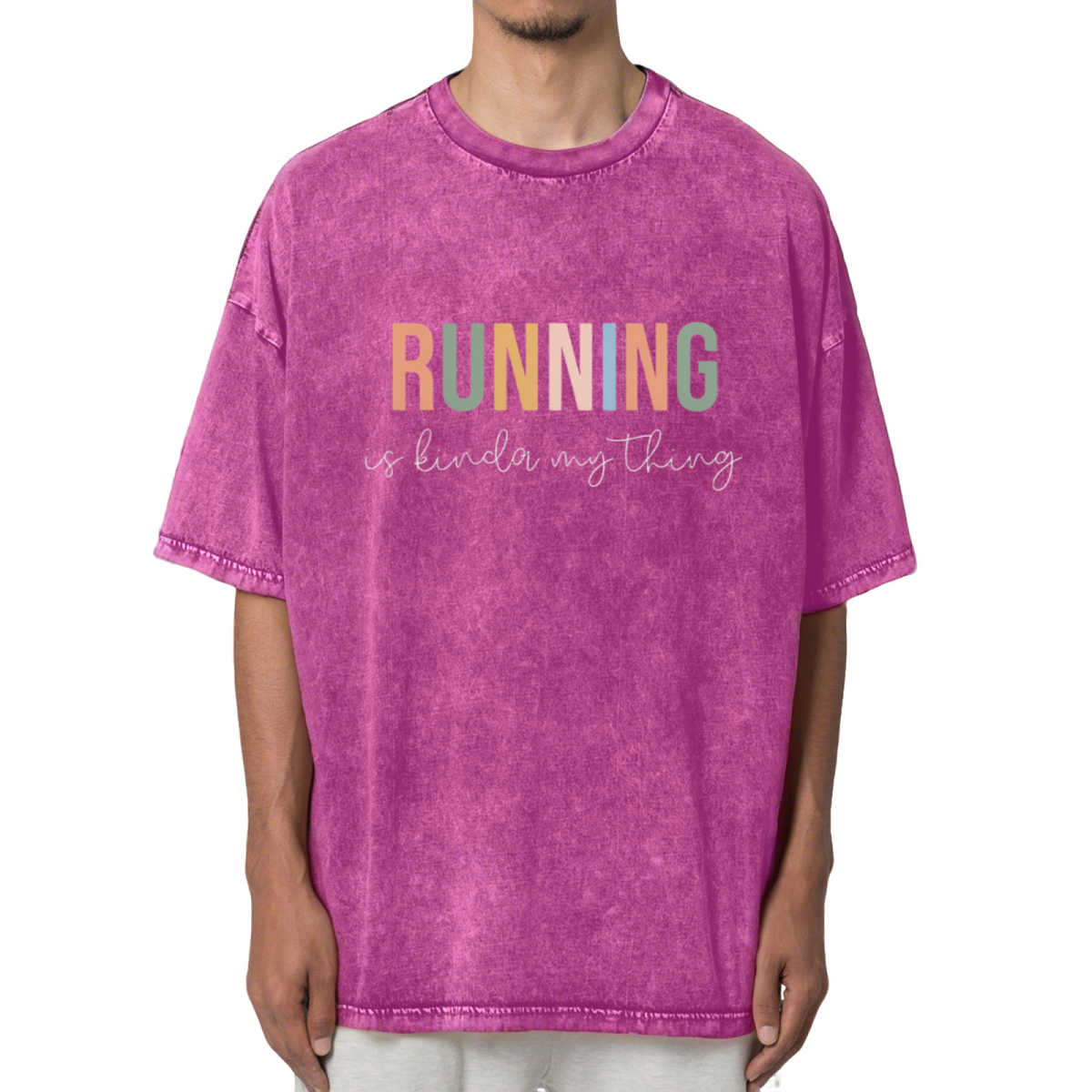 Running Is Kinda My Thing Washed Graphic T-Shirt