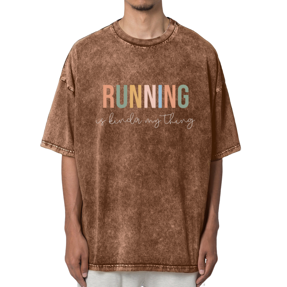 Running Is Kinda My Thing Washed Graphic T-Shirt
