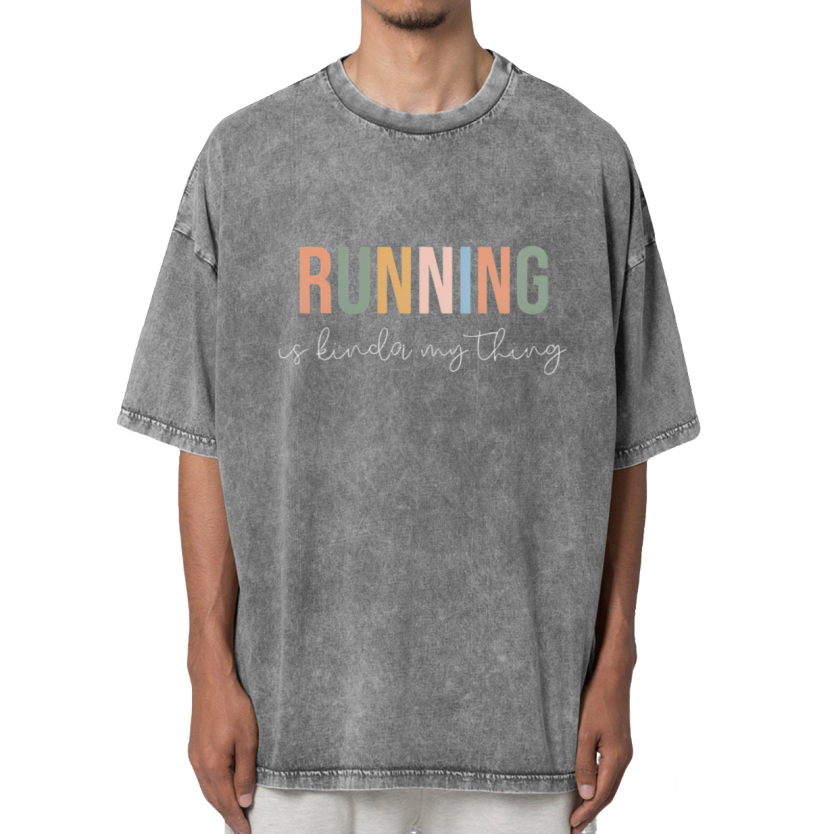 Running Is Kinda My Thing Washed Graphic T-Shirt