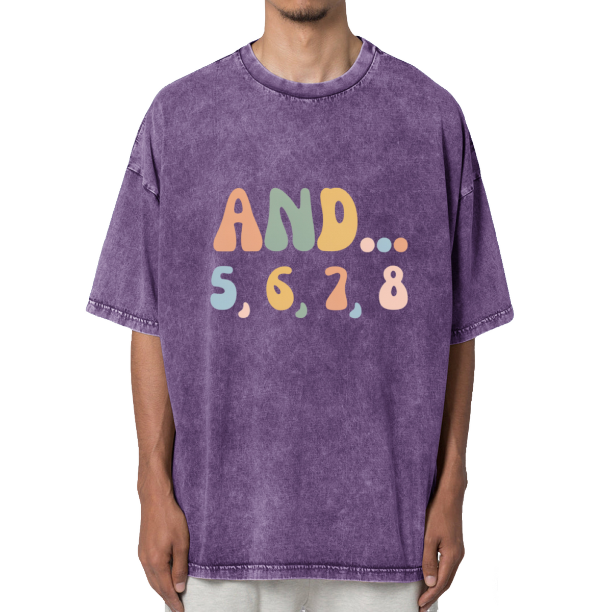 And 5 6 7 8 Washed Graphic T-Shirt