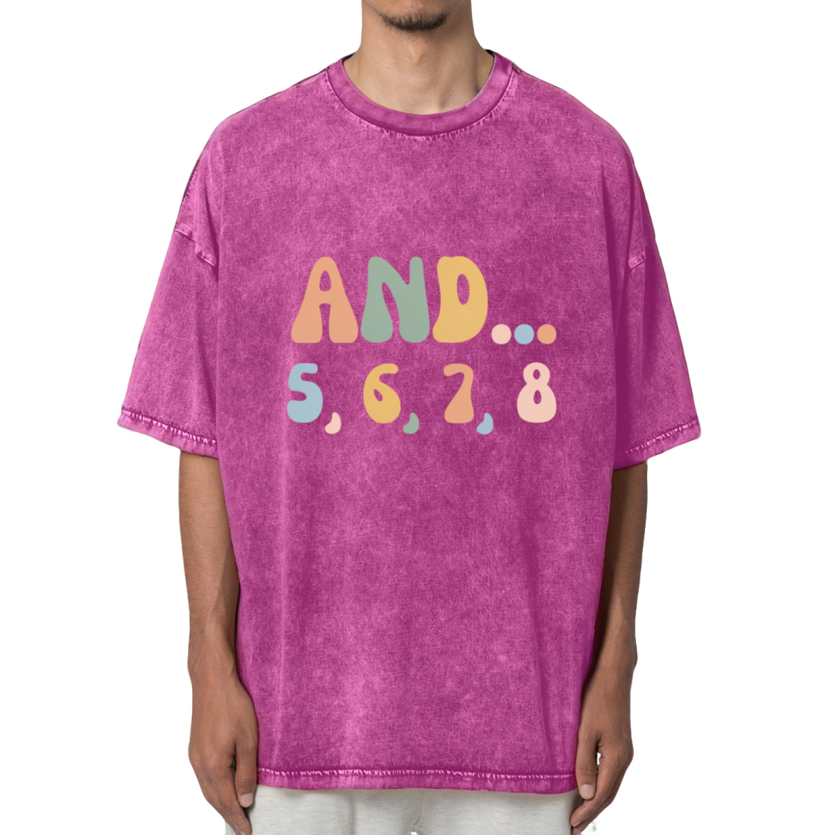 And 5 6 7 8 Washed Graphic T-Shirt