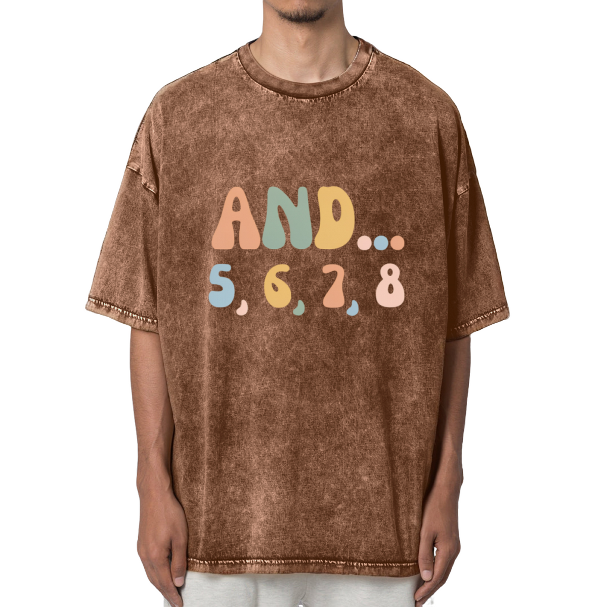 And 5 6 7 8 Washed Graphic T-Shirt