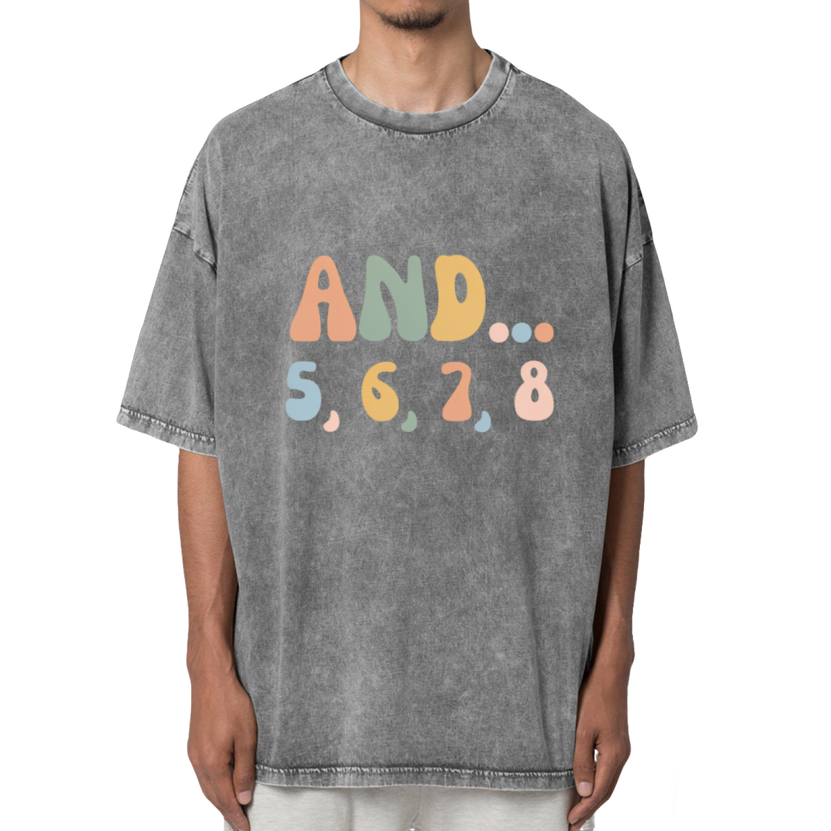 And 5 6 7 8 Washed Graphic T-Shirt