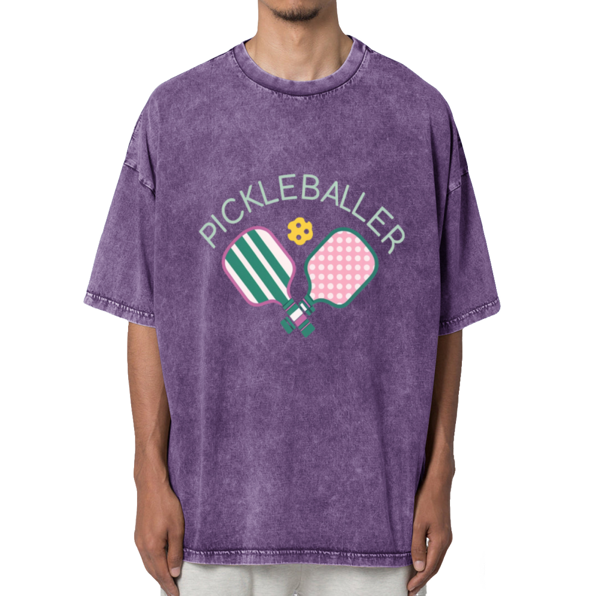 Pickleballer Washed Graphic T-Shirt