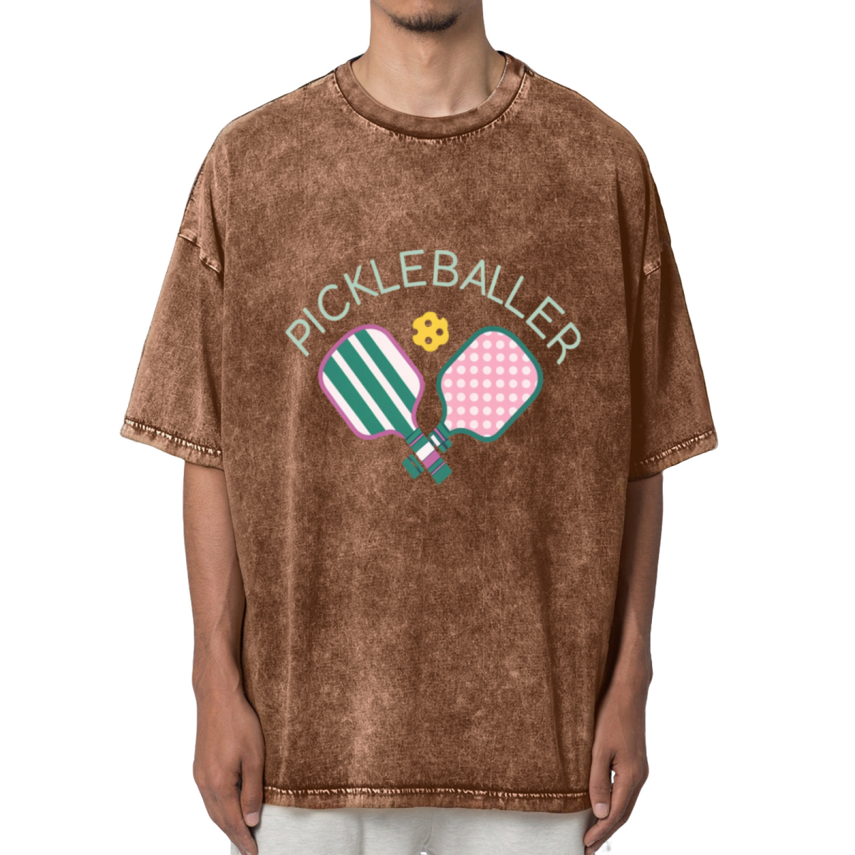 Pickleballer Washed Graphic T-Shirt