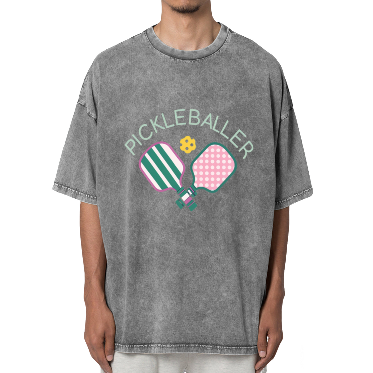 Pickleballer Washed Graphic T-Shirt