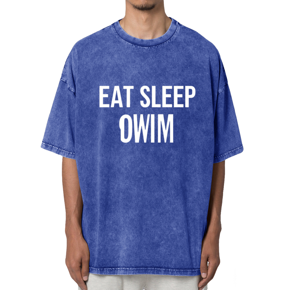Eat Sleep Swim Shirt Swimmer Gift Washed Graphic T-Shirt
