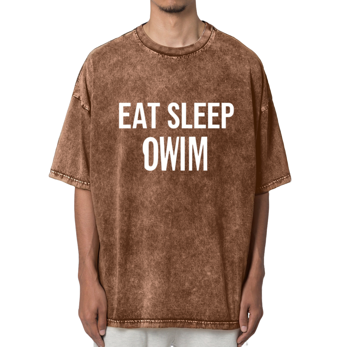Eat Sleep Swim Shirt Swimmer Gift Washed Graphic T-Shirt