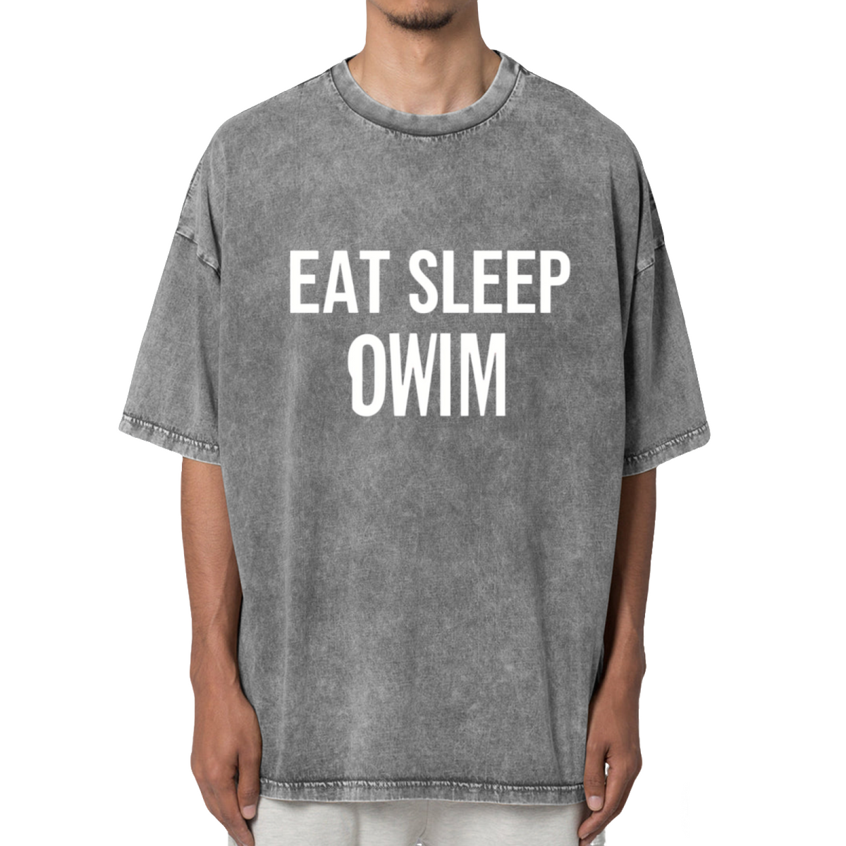 Eat Sleep Swim Shirt Swimmer Gift Washed Graphic T-Shirt