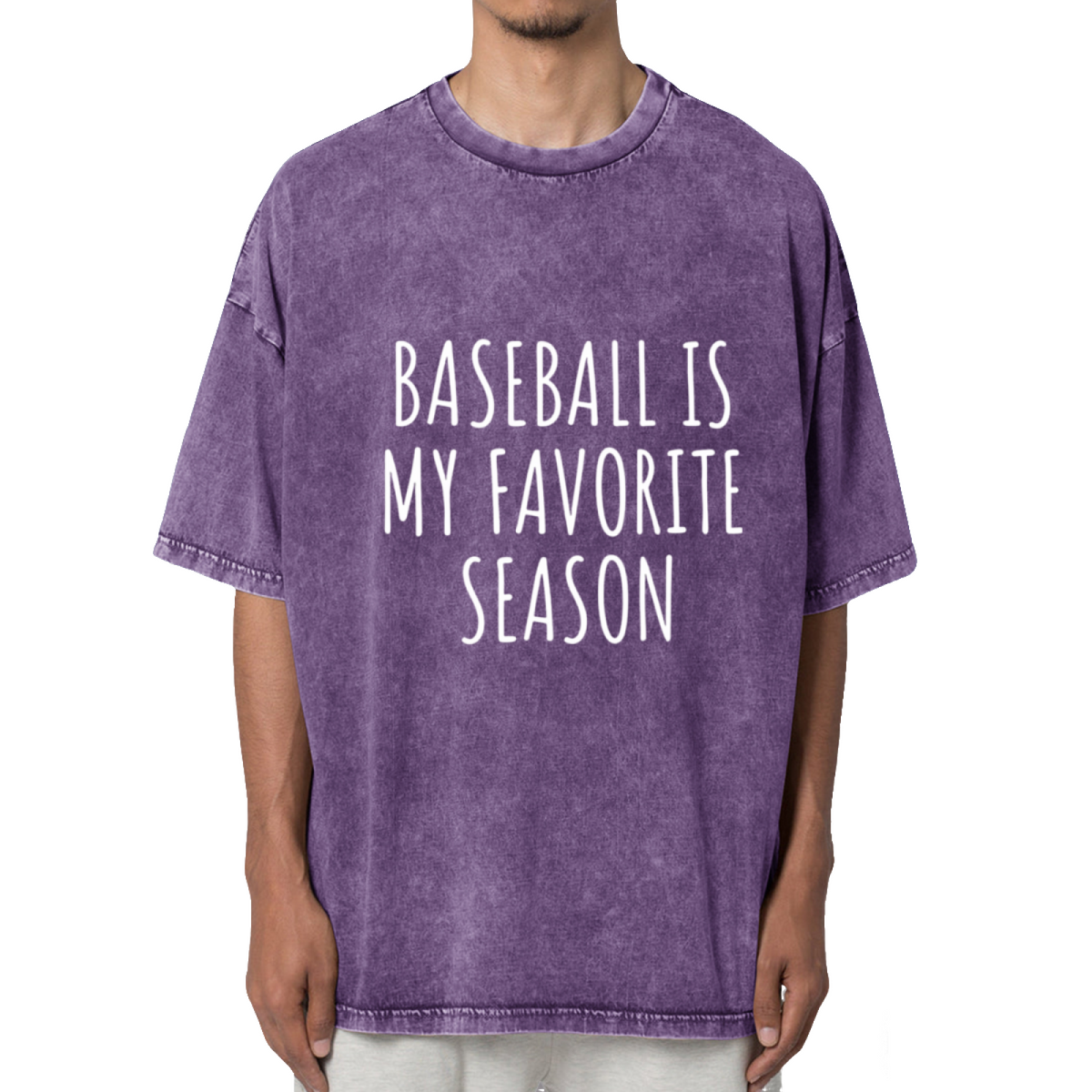 Baseball Is My Favorite Season T-shirt Washed Graphic T-Shirt