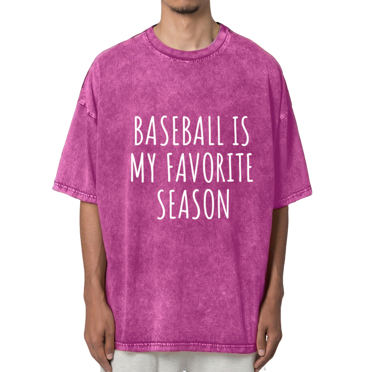 Baseball Is My Favorite Season T-shirt Washed Graphic T-Shirt