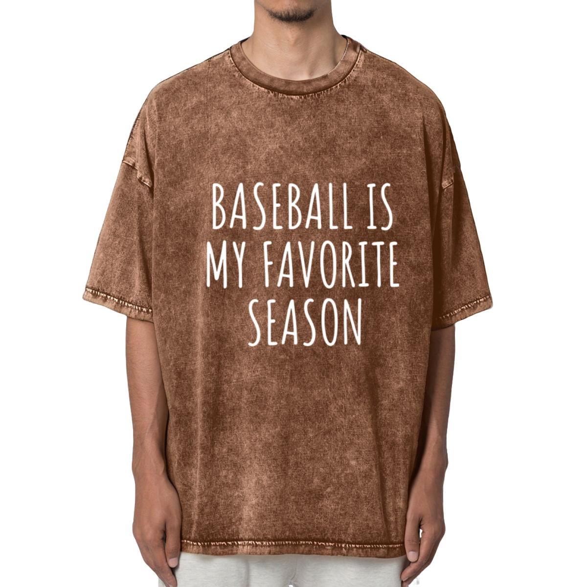 Baseball Is My Favorite Season T-shirt Washed Graphic T-Shirt