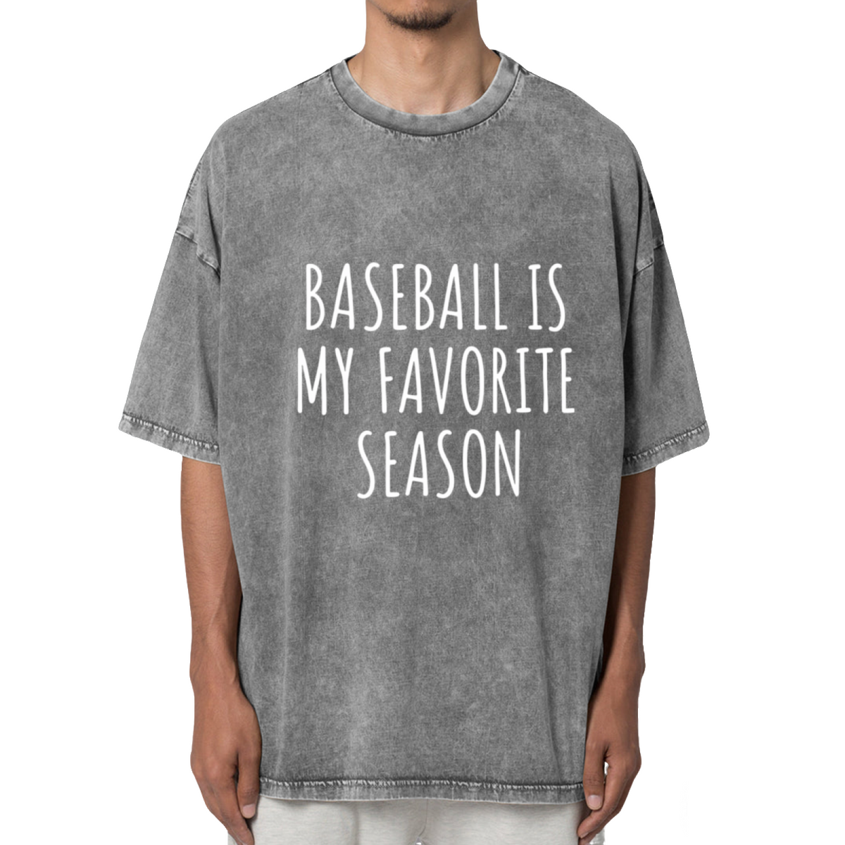 Baseball Is My Favorite Season T-shirt Washed Graphic T-Shirt