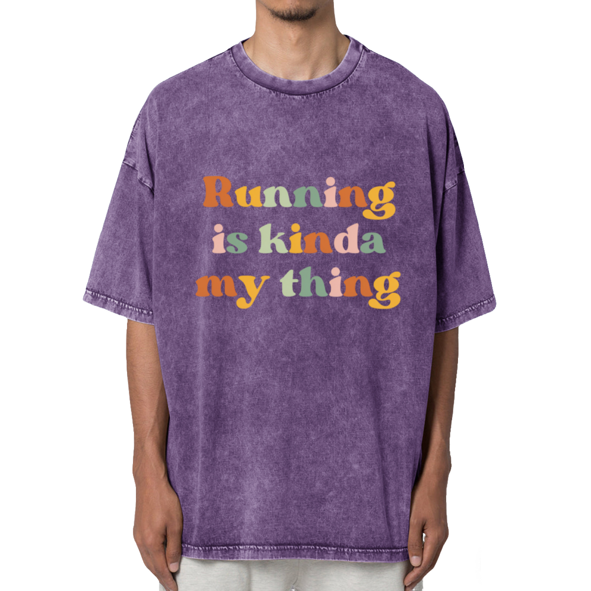Running Is Kinda My Thing Runner Washed Graphic T-Shirt