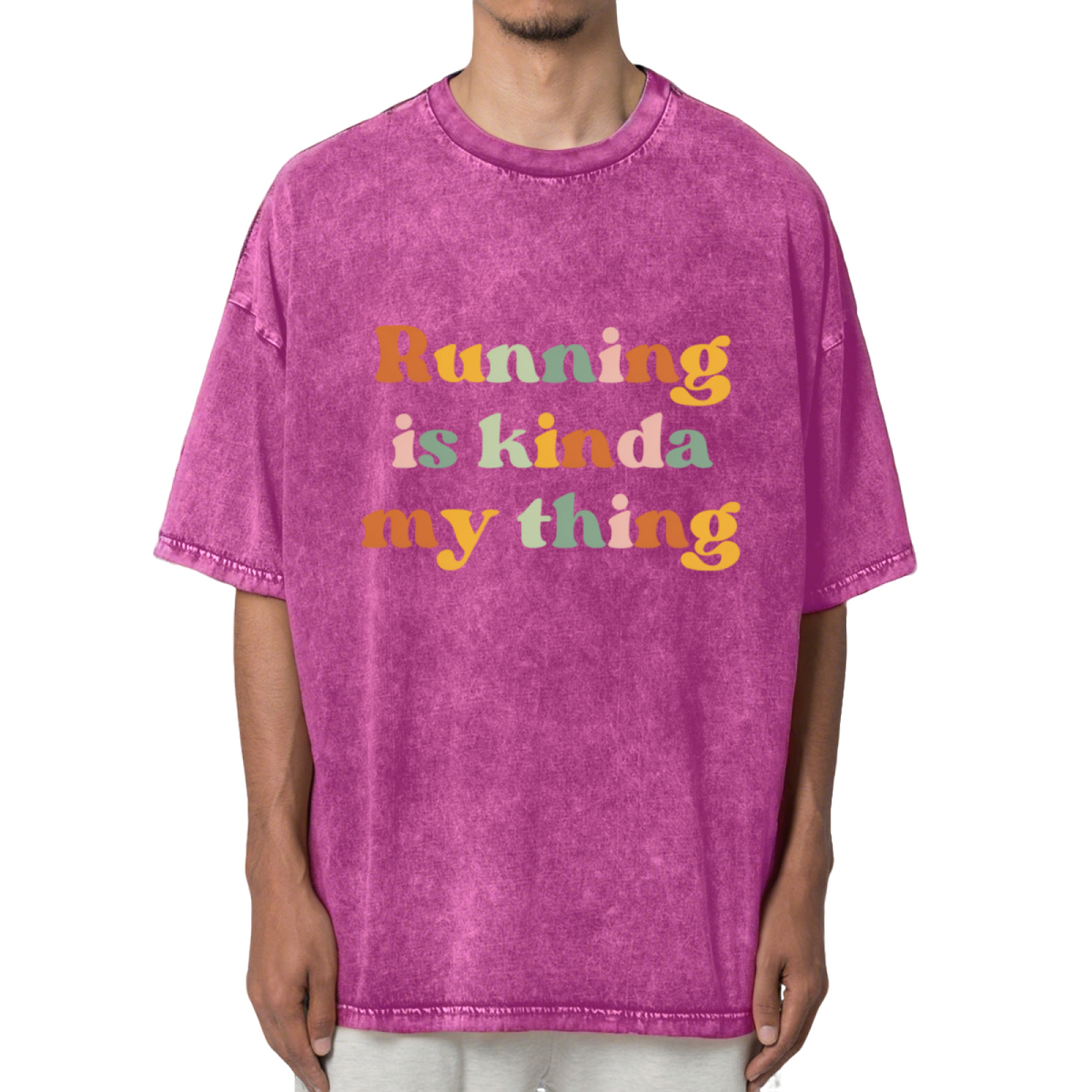 Running Is Kinda My Thing Runner Washed Graphic T-Shirt
