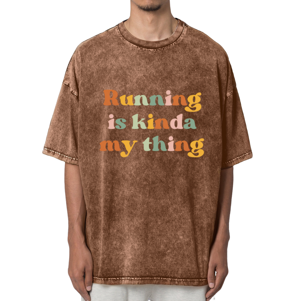 Running Is Kinda My Thing Runner Washed Graphic T-Shirt