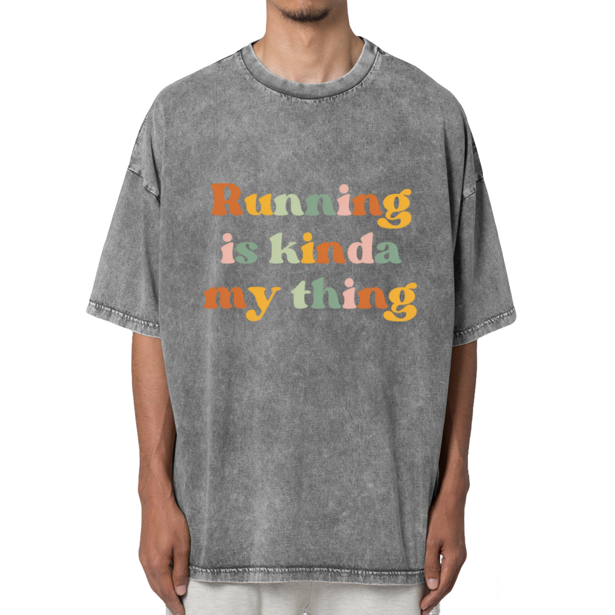Running Is Kinda My Thing Runner Washed Graphic T-Shirt