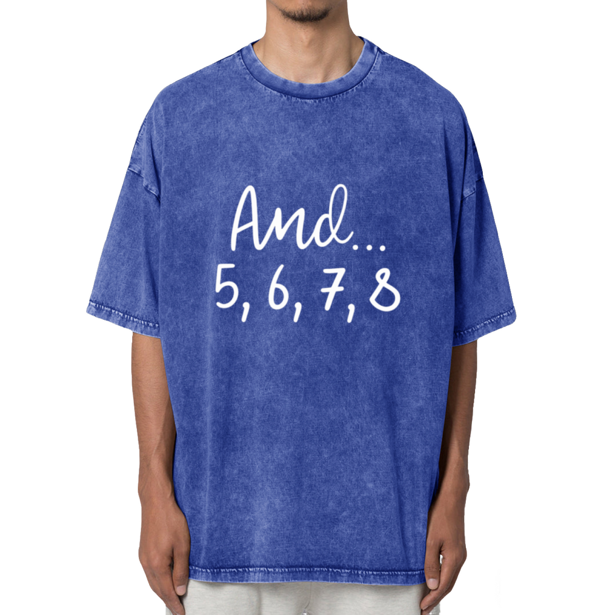 And 5 6 7 8 Dance Washed Graphic T-Shirt