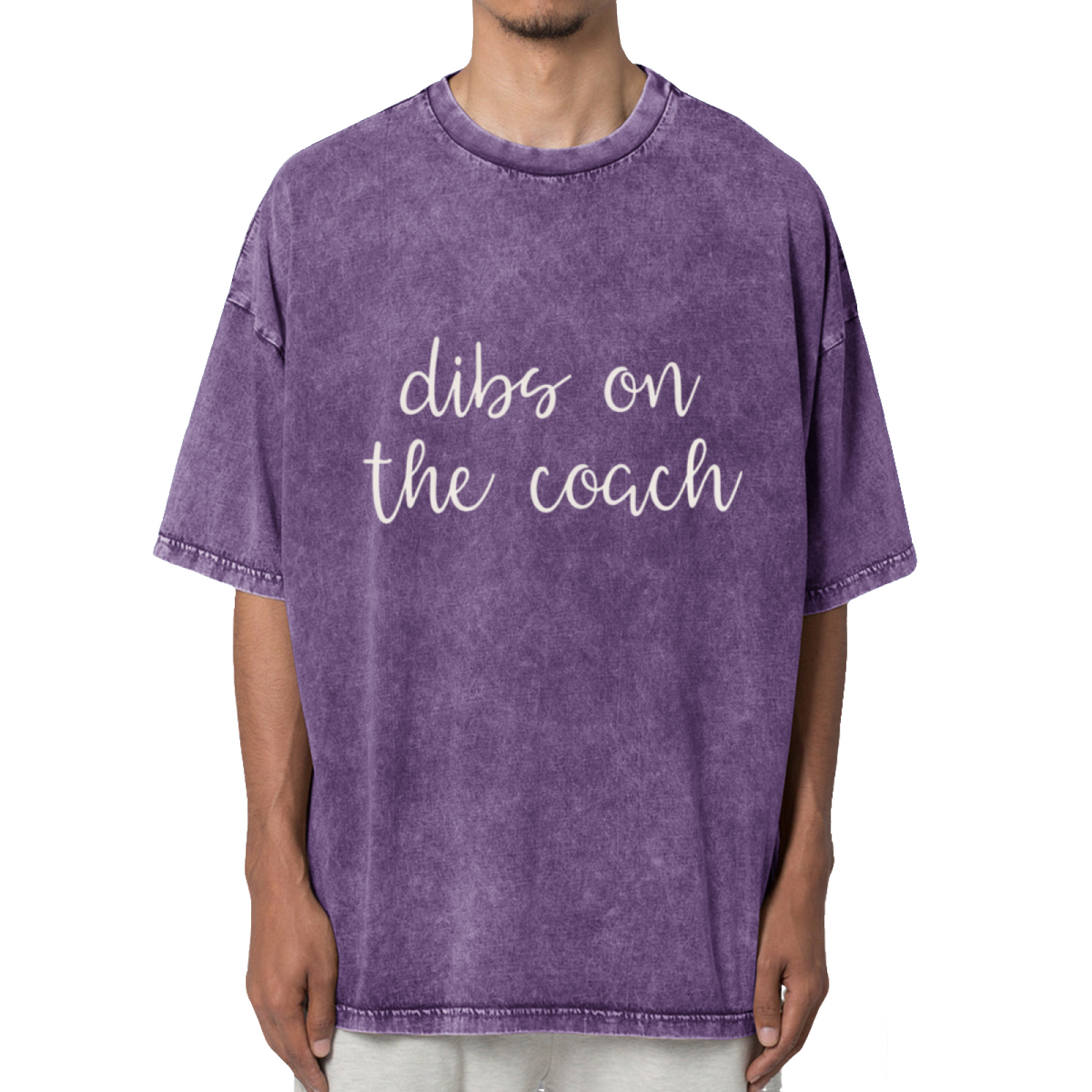 Dibs On The Coach Coach Wife Washed Graphic T-Shirt